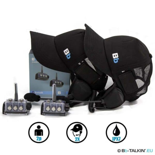 BbTalkin 3.0 2p pack with two surf cap headsets