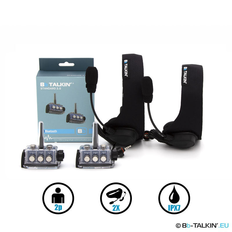 BbTalkin 3.0 2-Person Communication Bundle: 2x Sports Headset