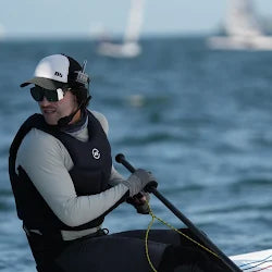 Olympic sailing athlete training with BbTalkin waterproof Bluetooth intercom system