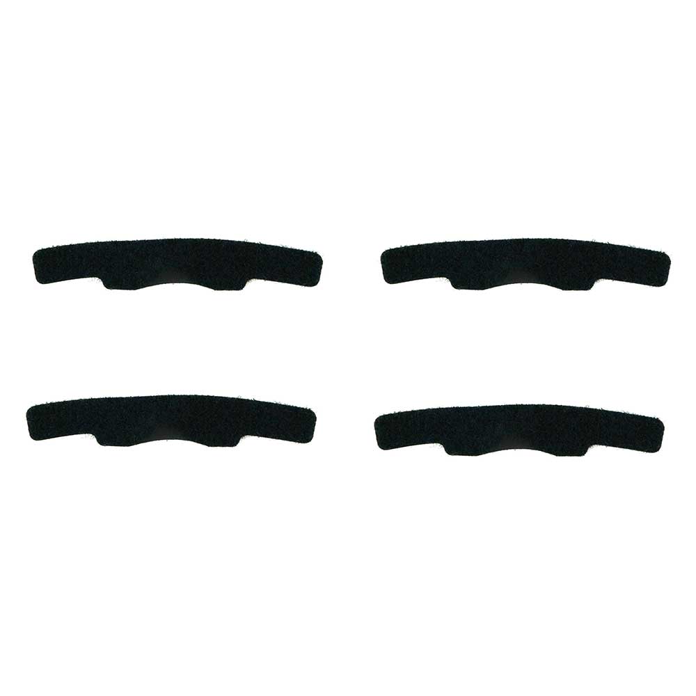 Tiras de cinta de velcro BbTalkin para sistema de comunicación con casco: 4 piezas de velcro hembra negras para almohadillas de casco B02R y B03R.