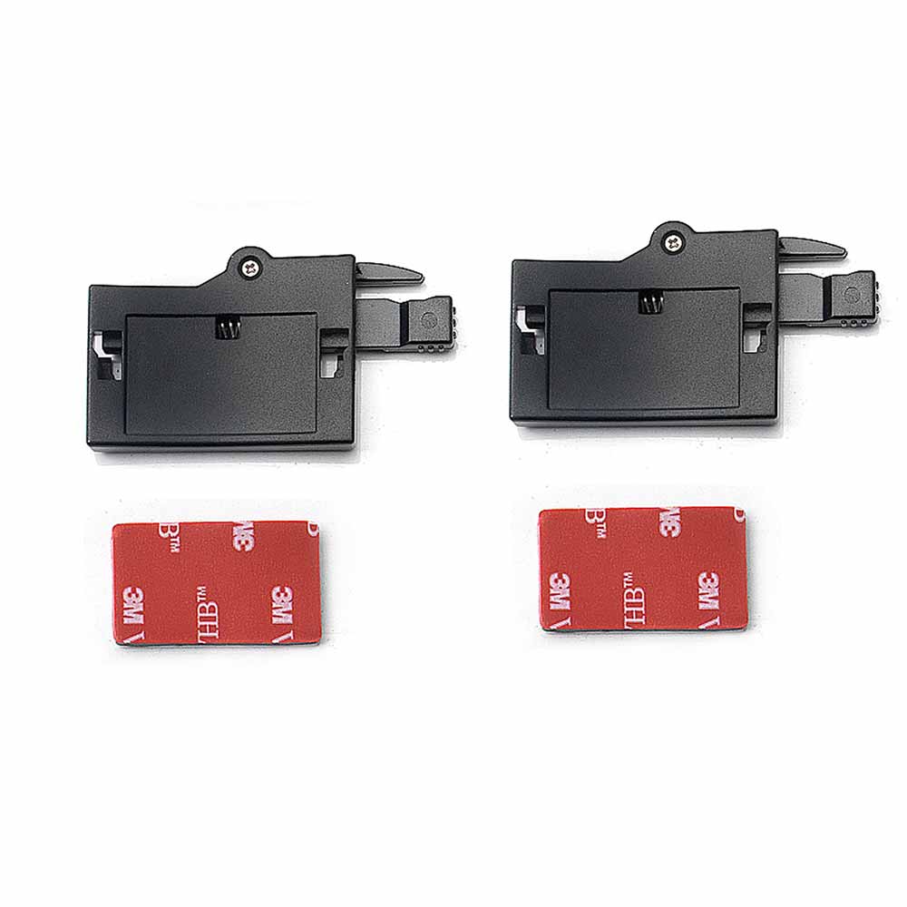 Soportes para casco BbTalkin con tiras adhesivas 3M: kit de montaje completo para carcasas de intercomunicadores impermeables.